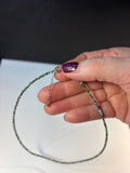 Faceted Green Turquoise Beaded Necklace