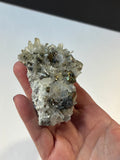 Quartz Cluster with Chalcopyrite Crystals, Indonesia