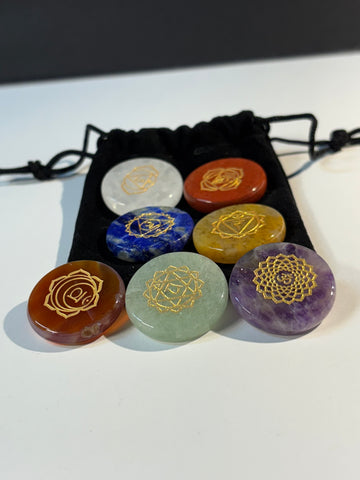 Chakra Palm Stone Set