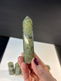 Prehnite with Epidote Standing Point