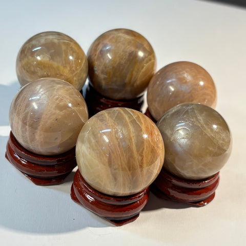 Peach Moonstone Sphere