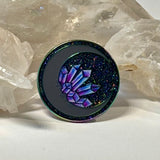 Crystal Moon Logo Enamel Pins