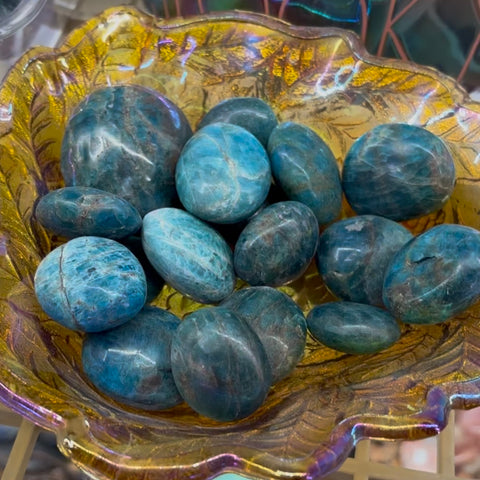 Blue Apatite Palm Stone