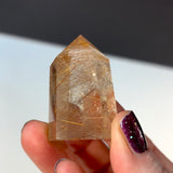 Rutilated Quartz Polished Standing Point #1