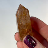 Rutilated Quartz Polished Standing Point #3