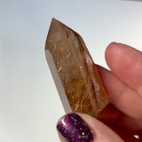 Rutilated Quartz Polished Standing Point #3