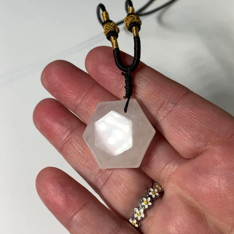 White Quartz Pendant Necklace