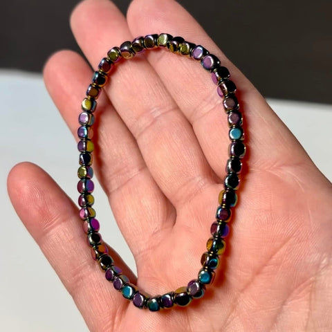 Rainbow Ano Hematite Stretch Bracelets