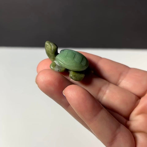 Green Aventurine Turtles