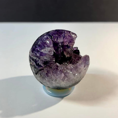 Polished Amethyst Geode Sphere