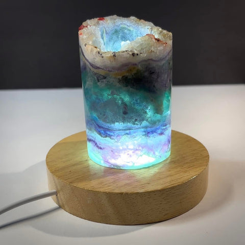 Rainbow Fluorite Lamp!