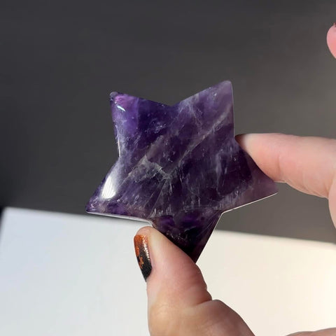 Polished Amethyst Star