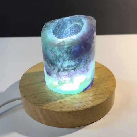 Rainbow Fluorite Lamp!