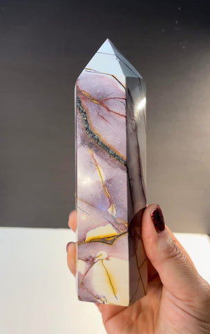 HUGE Mookaite Polished Standing Point. READ DESCRIPTION