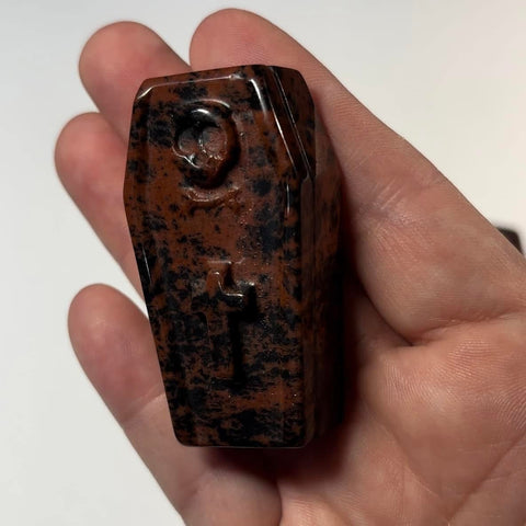 Mahogany Obsidian Coffin