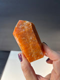 Orange Calcite Standing Point