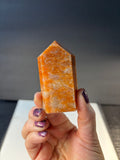 Orange Calcite Standing Point