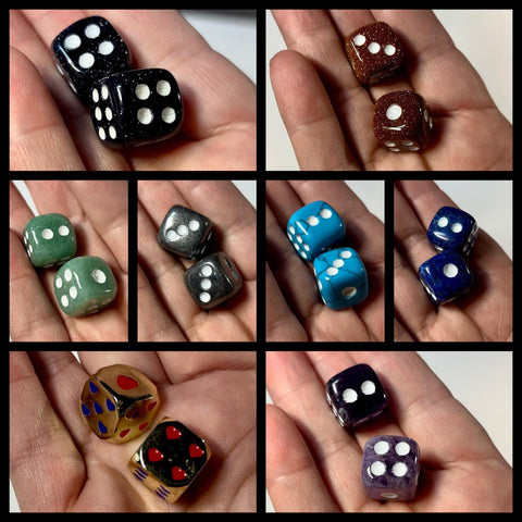 Crystal Dice! Sold by a PAIR OF 2