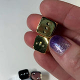 Dice, Metal-Tone, Sold by a PAIR of 2