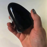 Polished Black Obsidian Standing Freeform