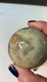Belomorite Moonstone Sphere with Stand