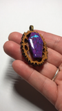 Mohave Turquoise Coffin Walnut Pendant Necklace