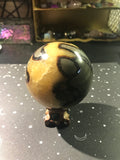 Huge Septarian sphere w/stand