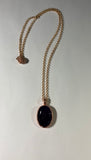 Copper Electroformed Amethyst Pendant Necklace