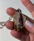 Tiffany Stone Antler Pendant Necklace