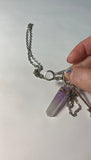 CHARMED Amethyst Mini Magnifying Glass Pendant Necklace