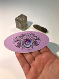 Crystal Moon Oval Stickers