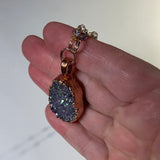 Angel Aura Amethyst Copper Pendant Necklace