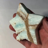 STANDING “Caribbean Blue" Calcite Star