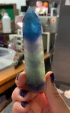 Polished Rainbow Fluorite Standing Points